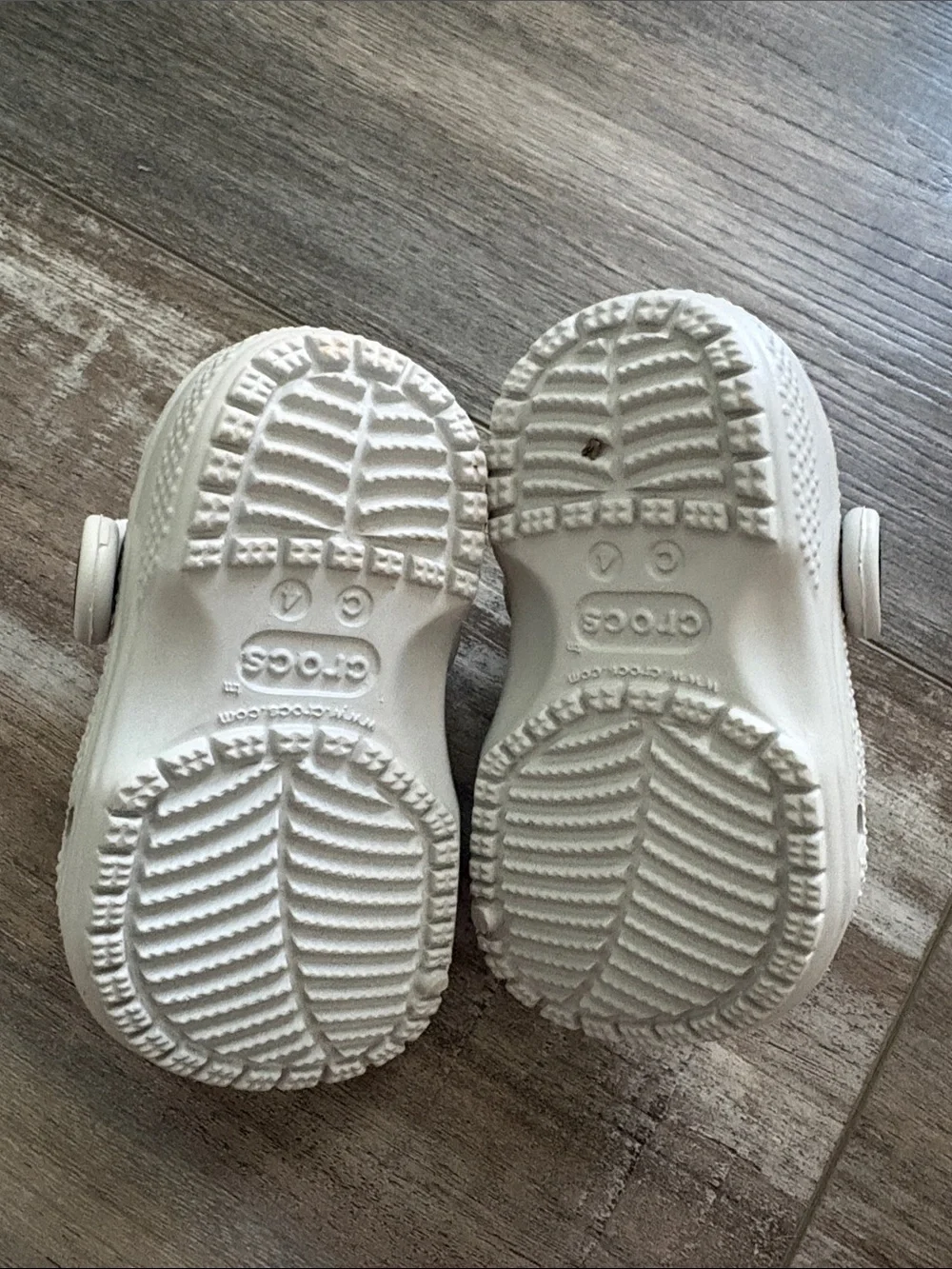 Gray Baby CROCS Excellent condition 4